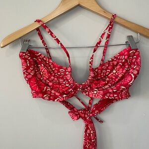 Rhode X Target Zinnia floral halter bikini top bandeau XL
